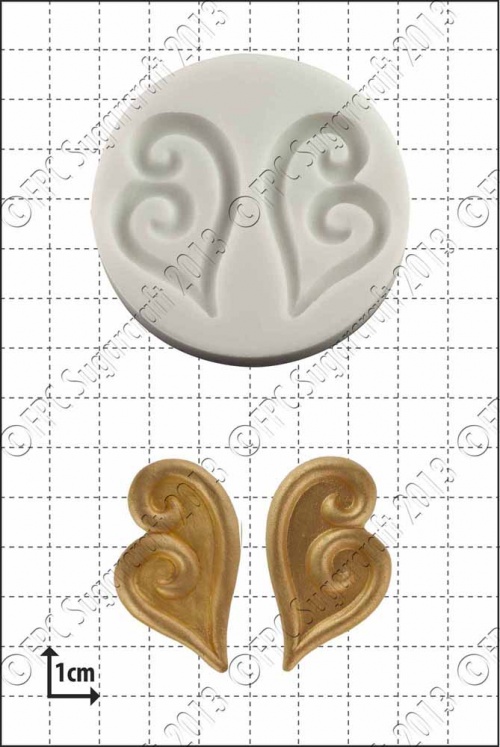 'Reverse Hearts' Silicone Mould